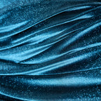 Glitter Velvet Stretch Fabric by Yard, 4-Way Stretch for Dance Costumes Eveningwear