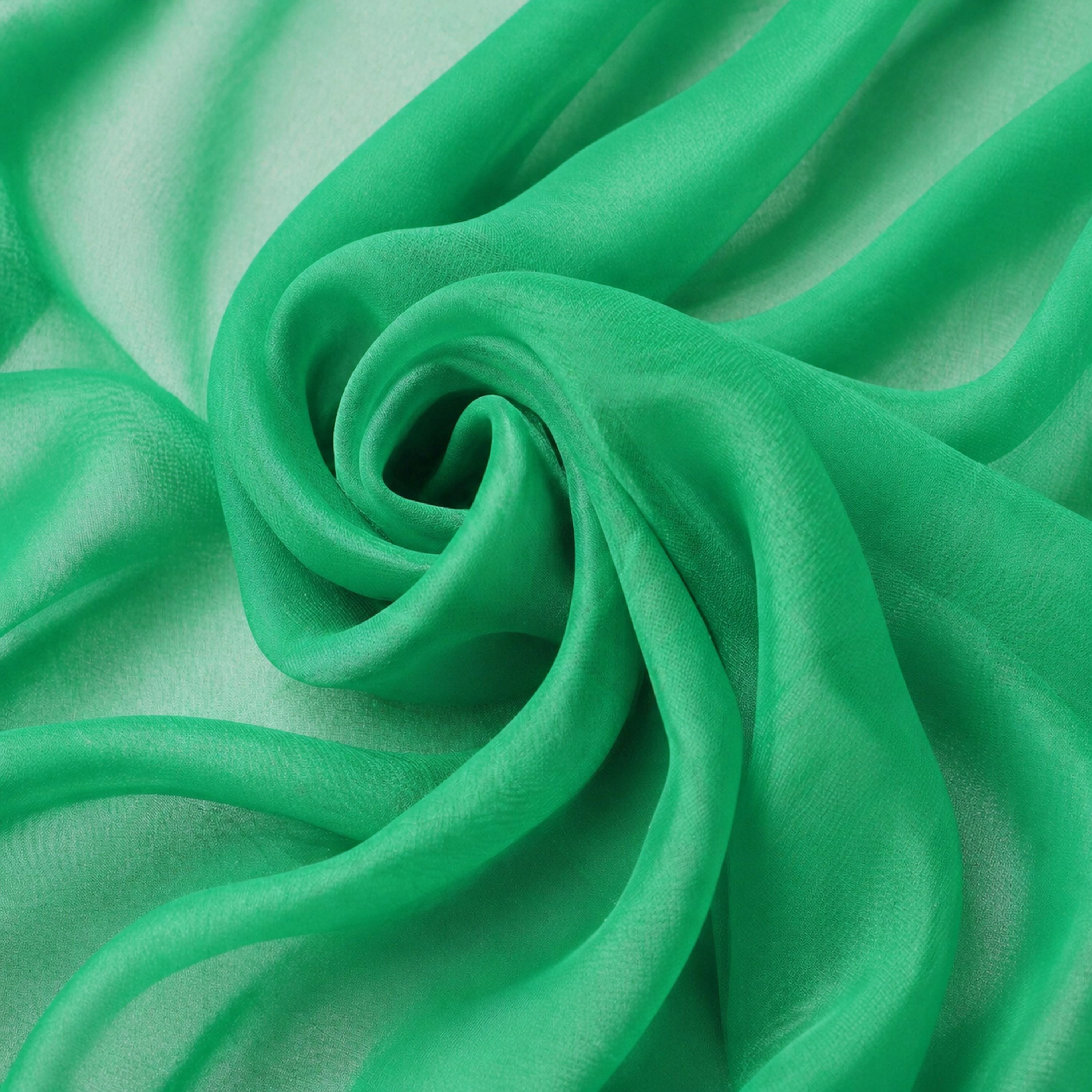 Olive Green Chiffon Fabric – Flowing Material for Dresses and Veils