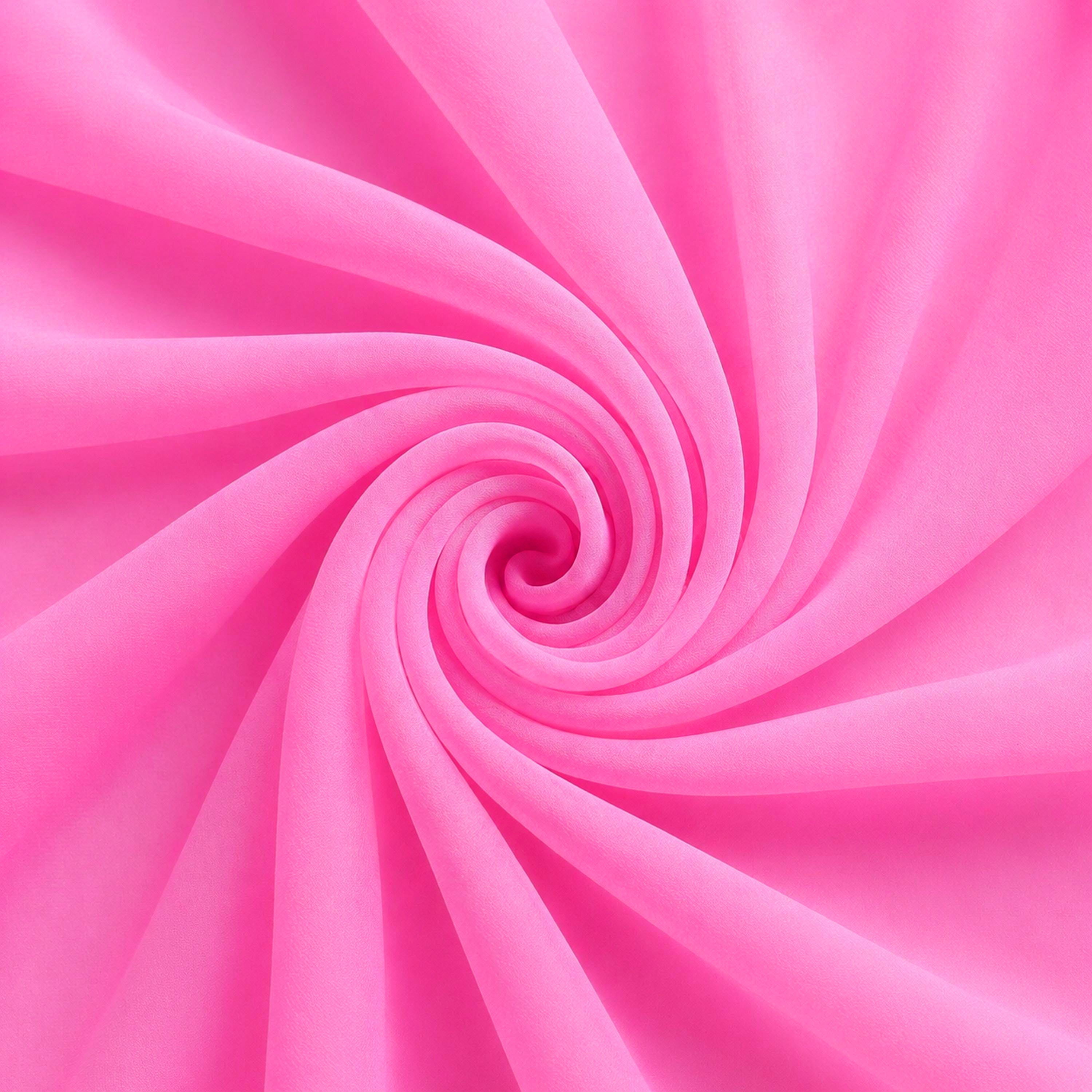 Pink Chiffon Fabric – Sheer Material for Dresses & Decor