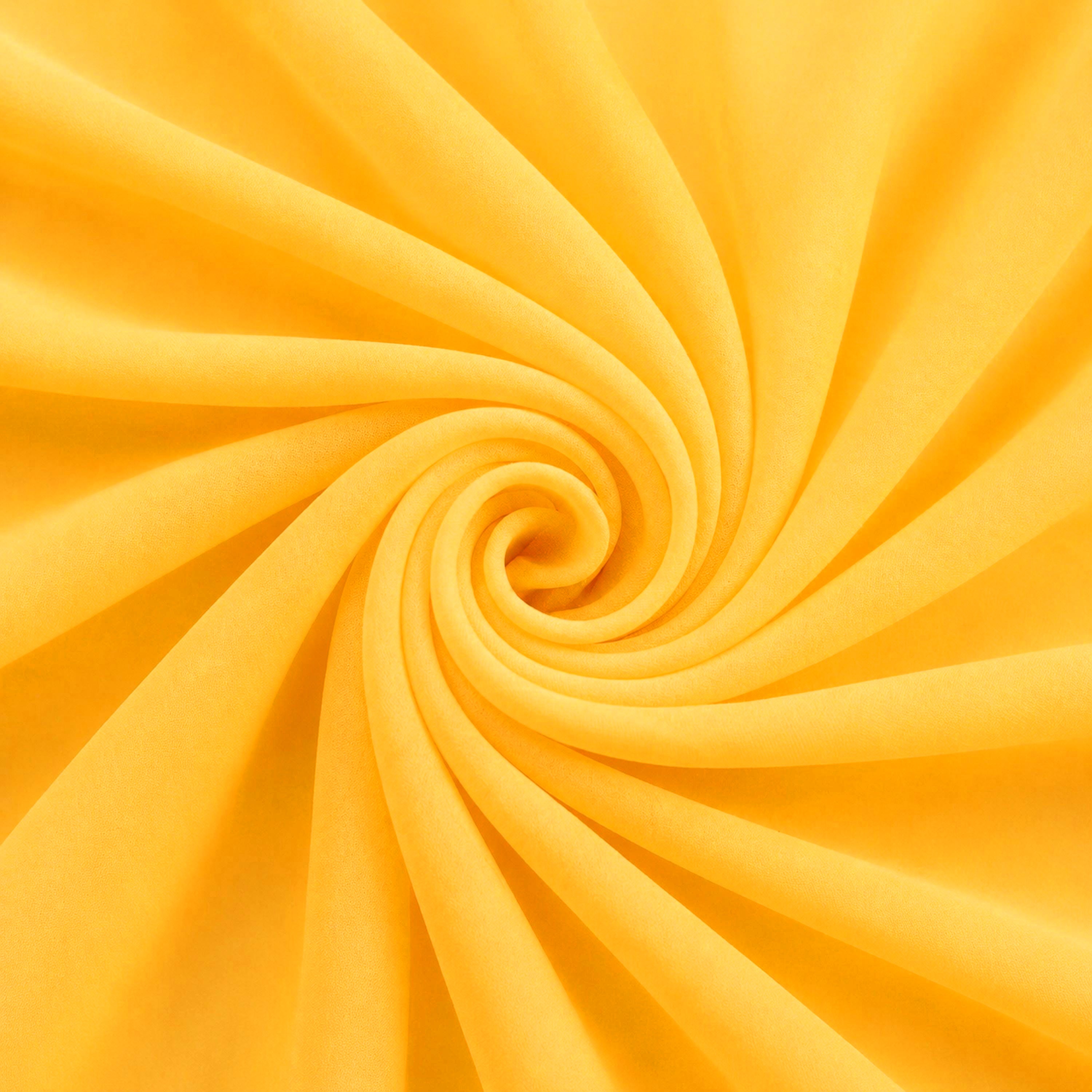 Yellow Orange Chiffon Fabric – Sheer Flowing Material for Dresses