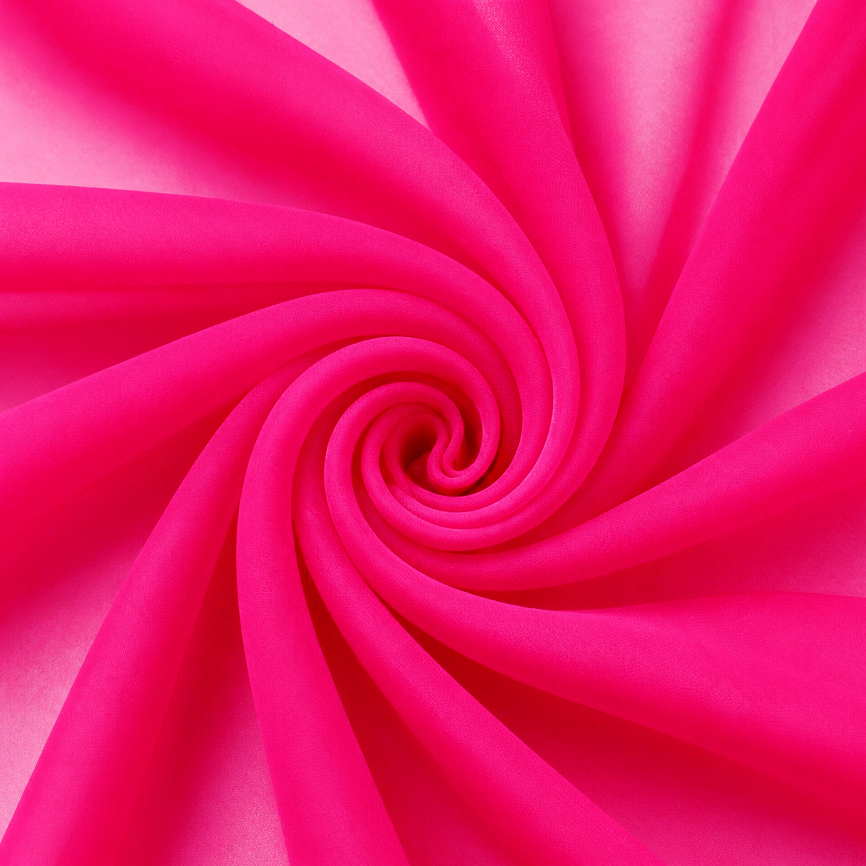 Burgundy Fuchsia Chiffon Fabric – Sheer Material for Dresses
