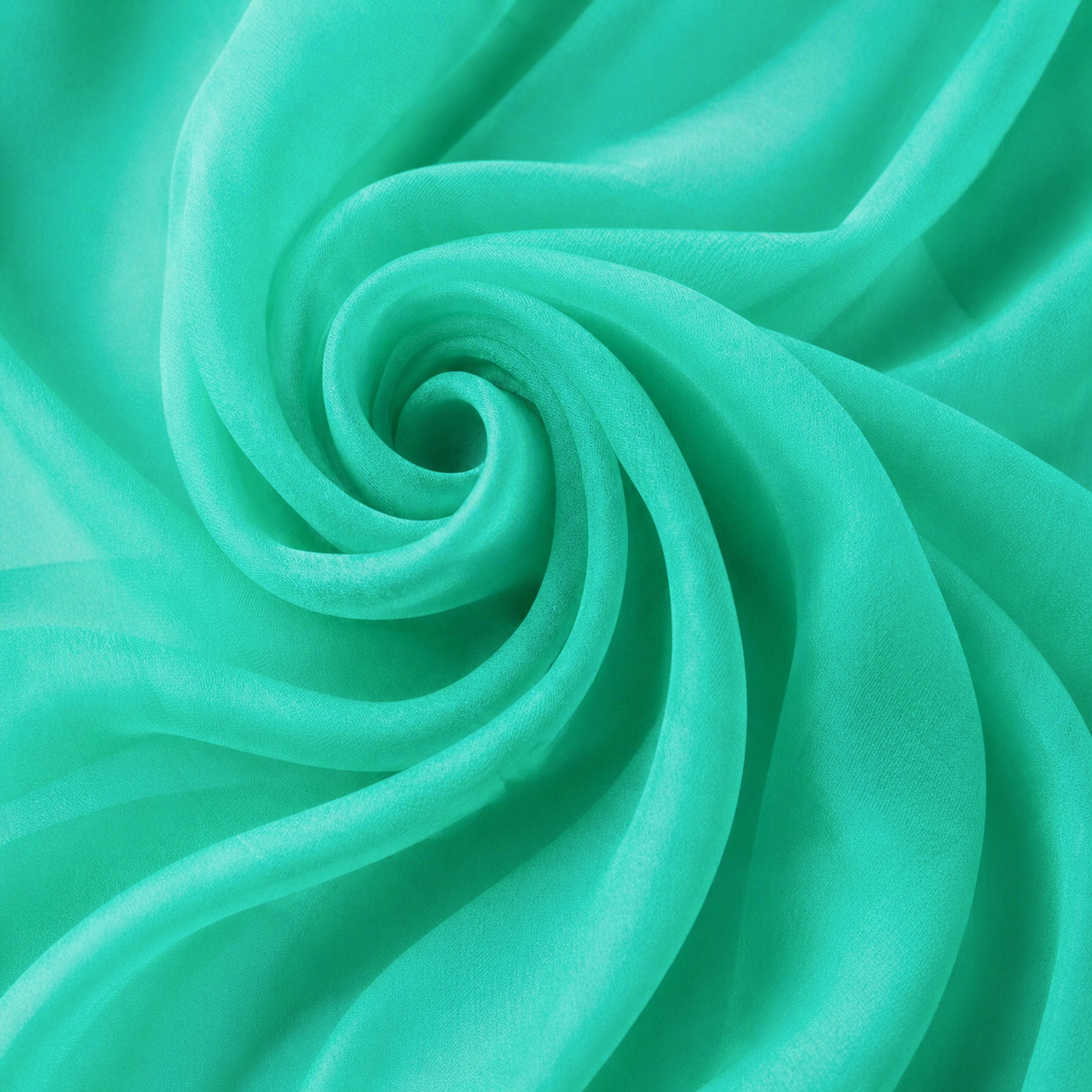 Emerald Tiffany Chiffon Fabric – Sheer Flowing Material