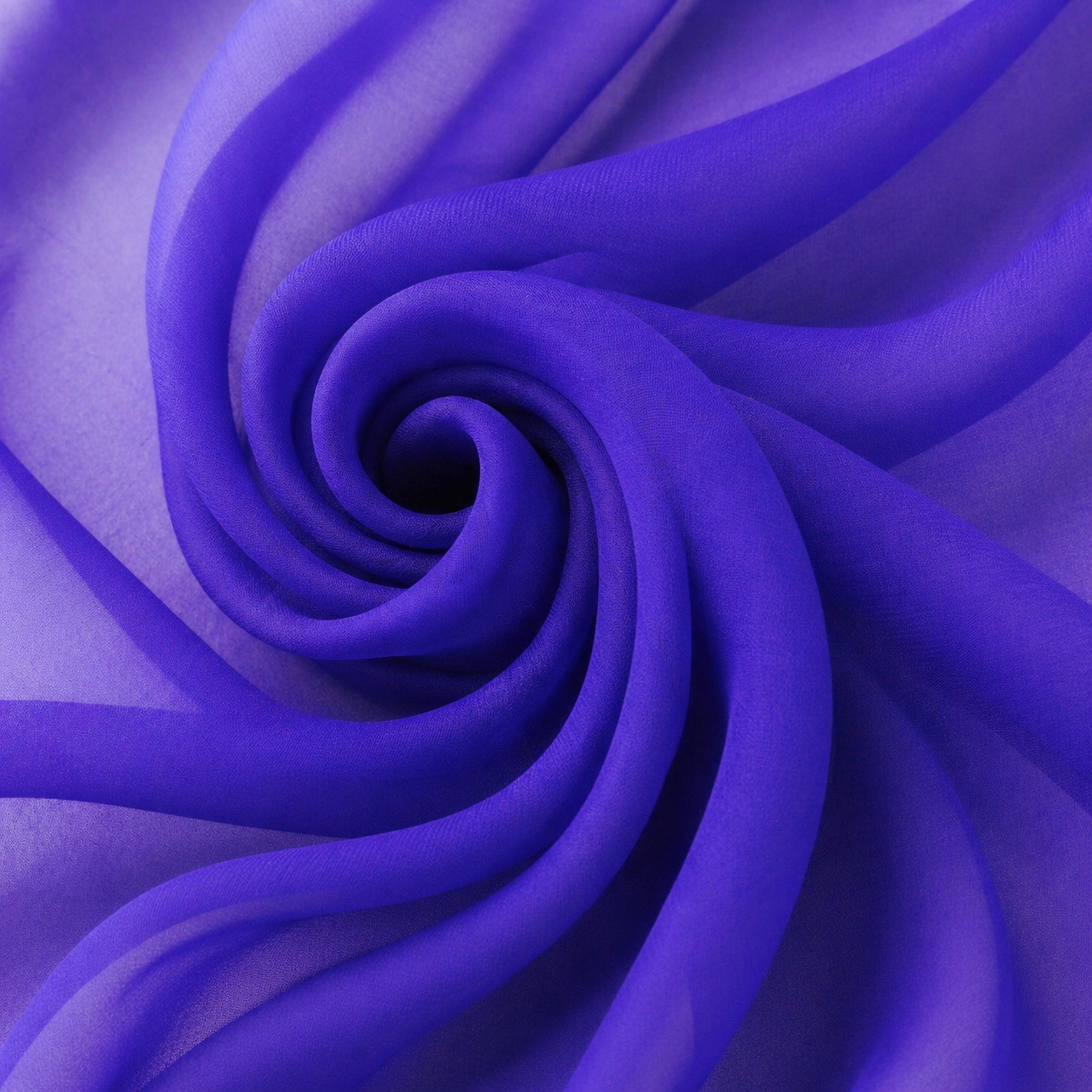 Blue Chiffon Fabric – Sheer Flowing Material for Dresses, Bridesmaid & Decor