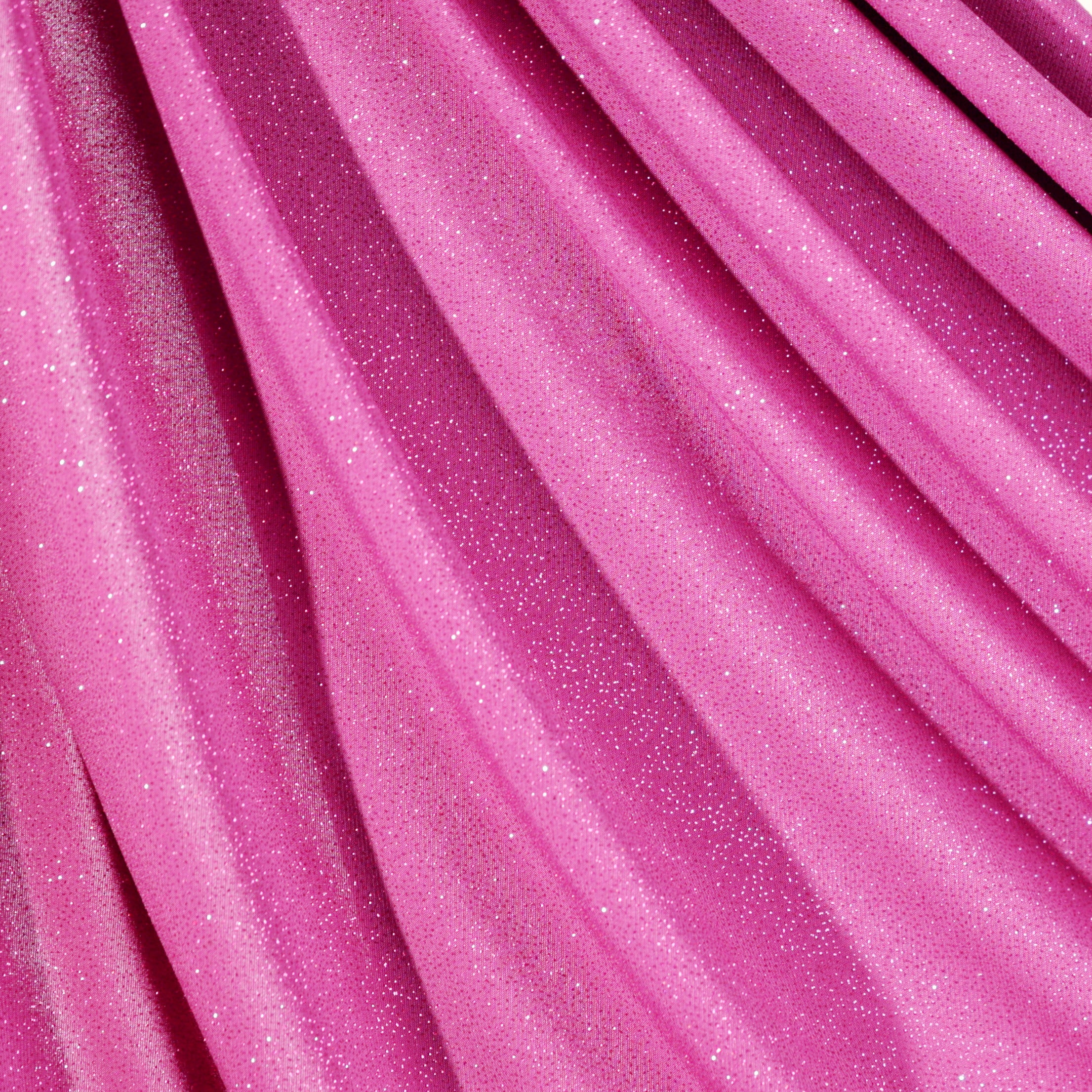 Glitter Spandex Knit Fabric: Shimmer Metallic 4-Way Stretch Material - 18 Colors
