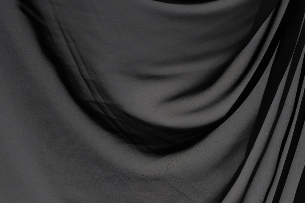 Black Chiffon Fabric – Sheer Material for Bridesmaid Looks