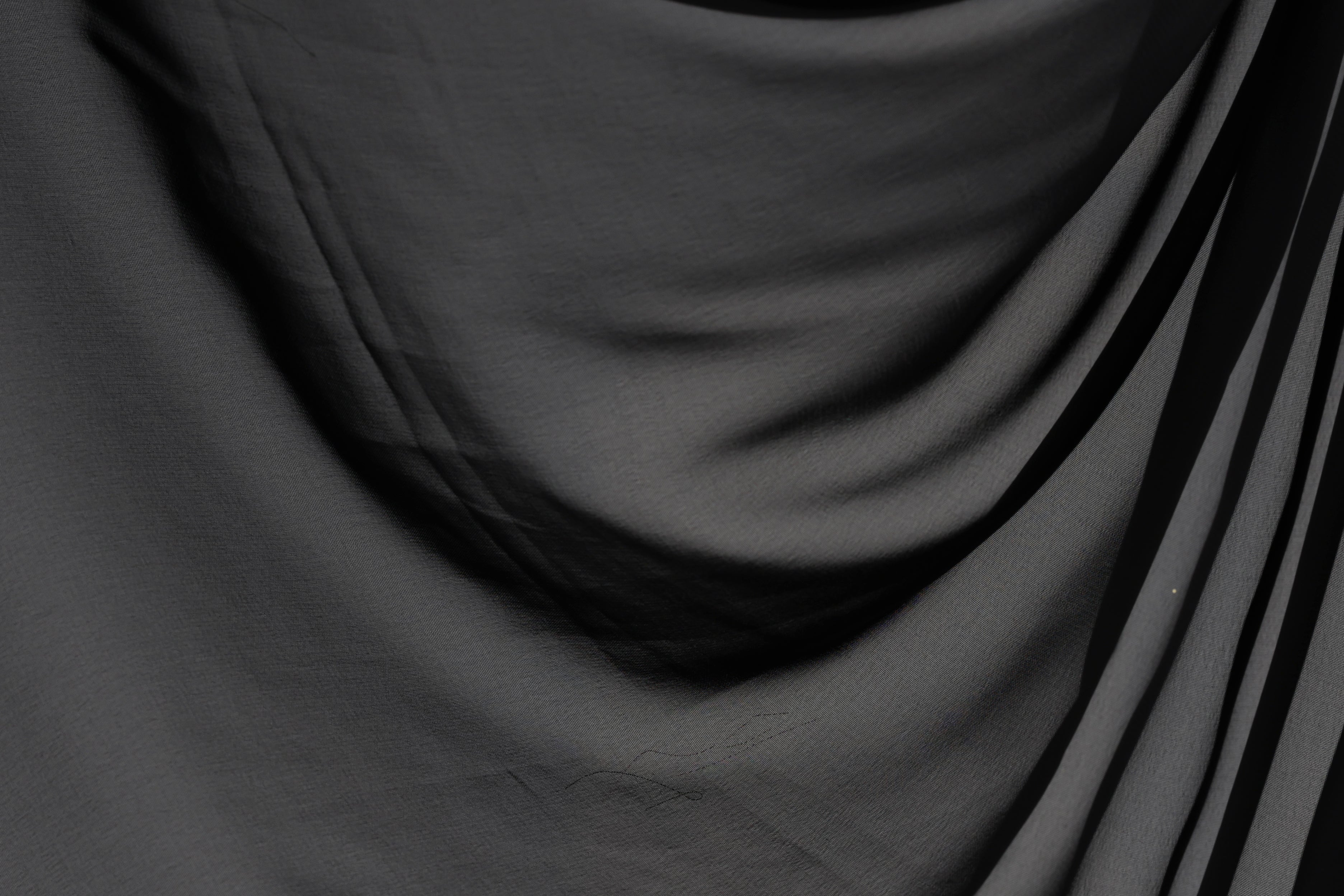 Black Chiffon Fabric – Sheer Material for Bridesmaid Looks