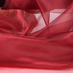 Rich Burgundy Crystal Organdy Fabric – Sheer Organza 58/60" by the Yard