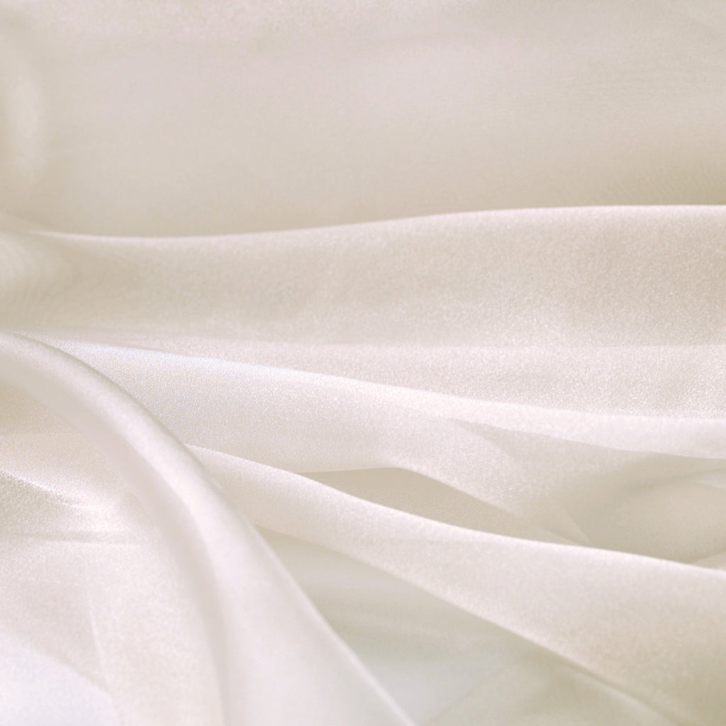 Silver & Gray Crystal Organdy Fabric – Sheer Organza 58/60" Yardage