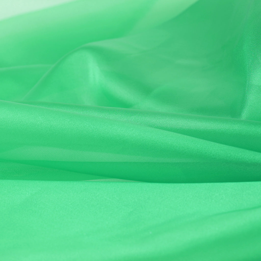 Green Shades Crystal Organdy Fabric by the Yard – Sheer Organza 58/60"