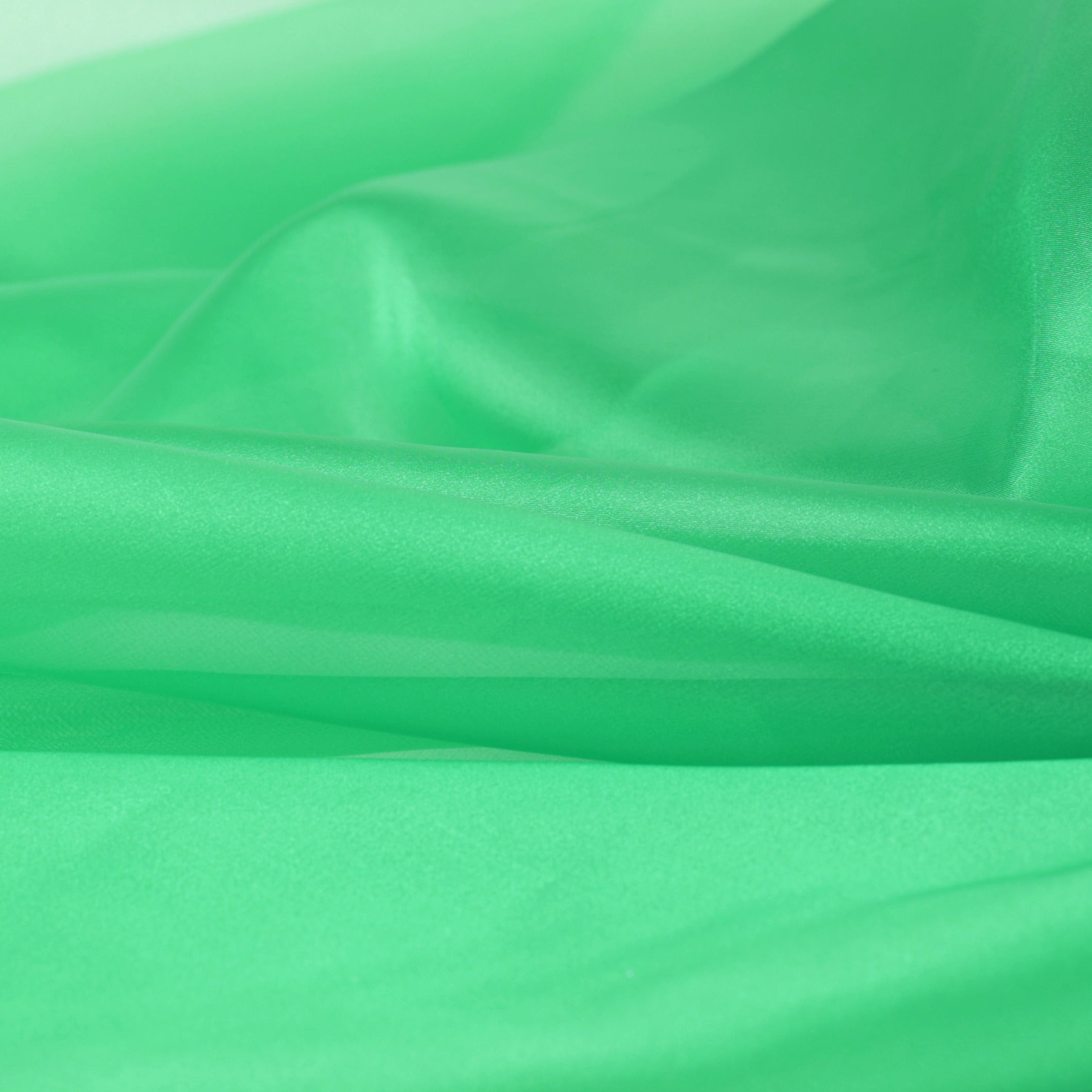 Green Shades Crystal Organdy Fabric by the Yard – Sheer Organza 58/60"