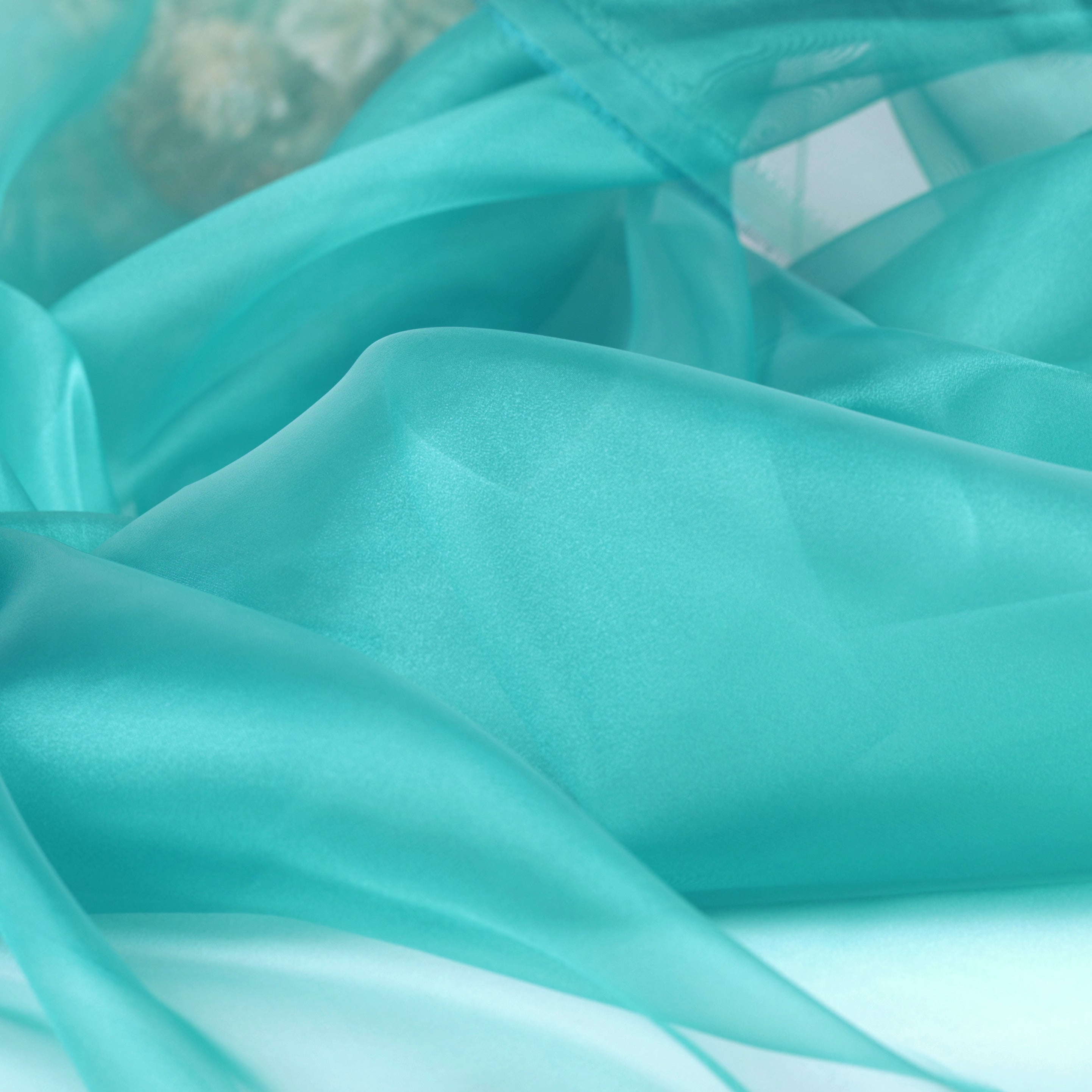 Blue Shades Crystal Organdy Fabric – Sheer Organza 58/60" by the Yard