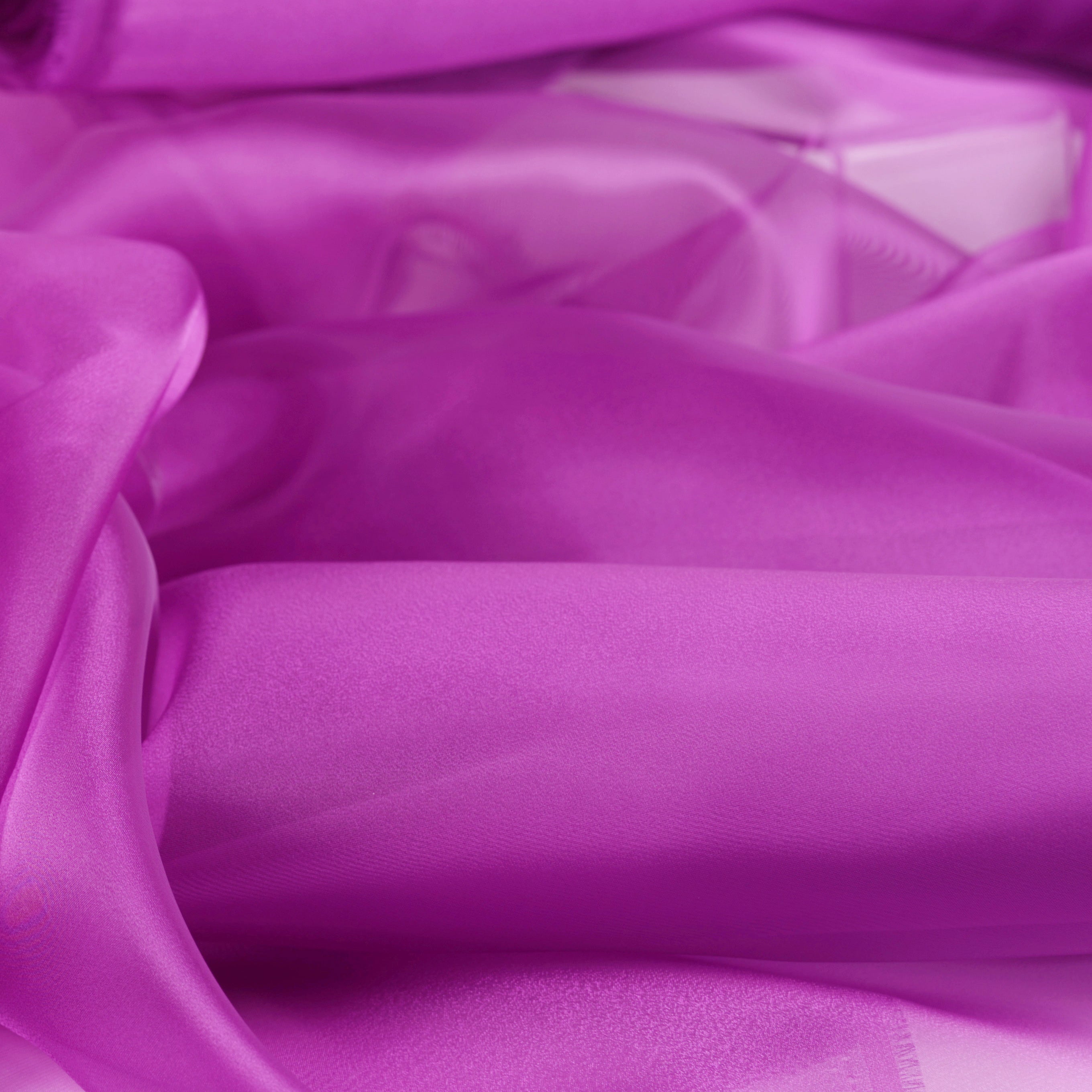 Lavender to Eggplant Crystal Organdy – Violet Organza Fabric 58/60"