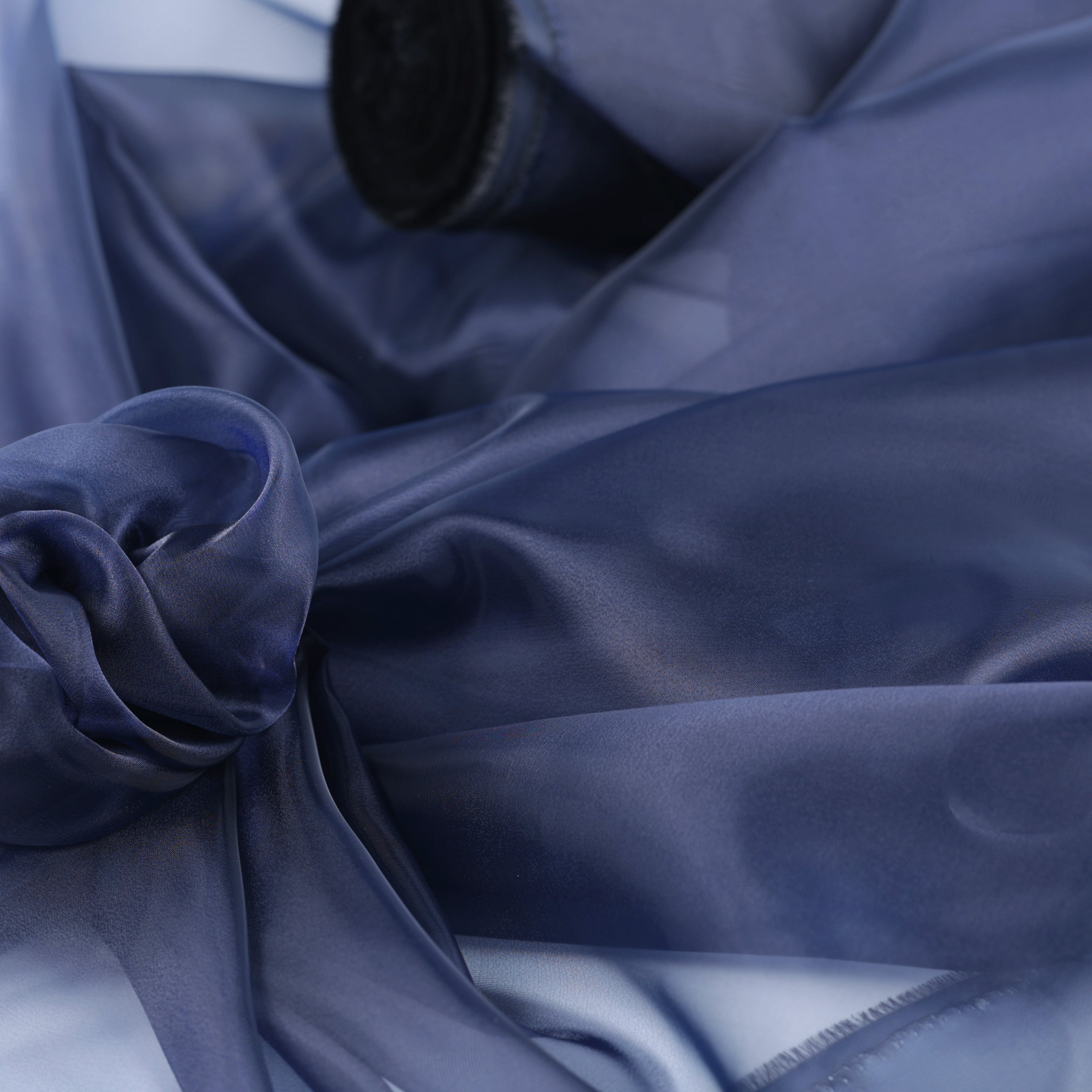 Blue Shades Crystal Organdy Fabric – Sheer Organza 58/60" by the Yard