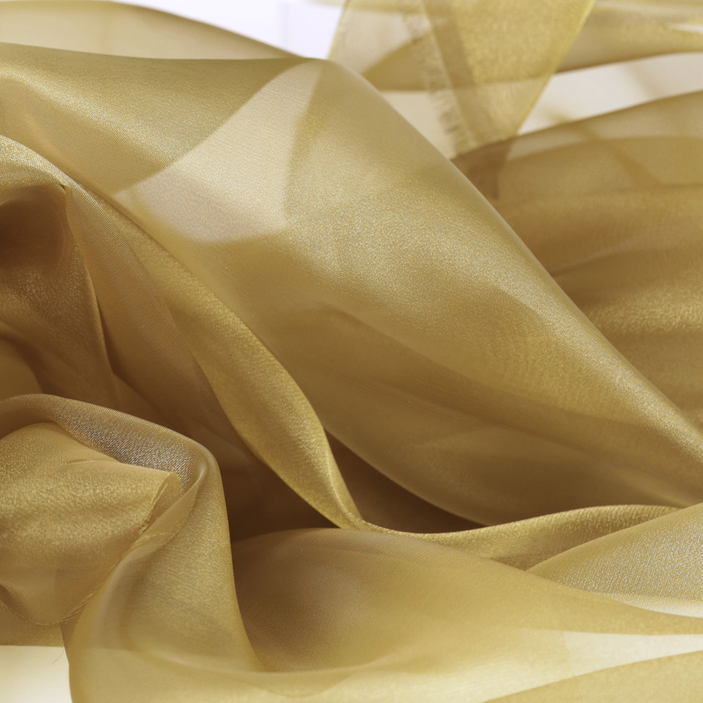 Green Shades Crystal Organdy Fabric by the Yard – Sheer Organza 58/60"