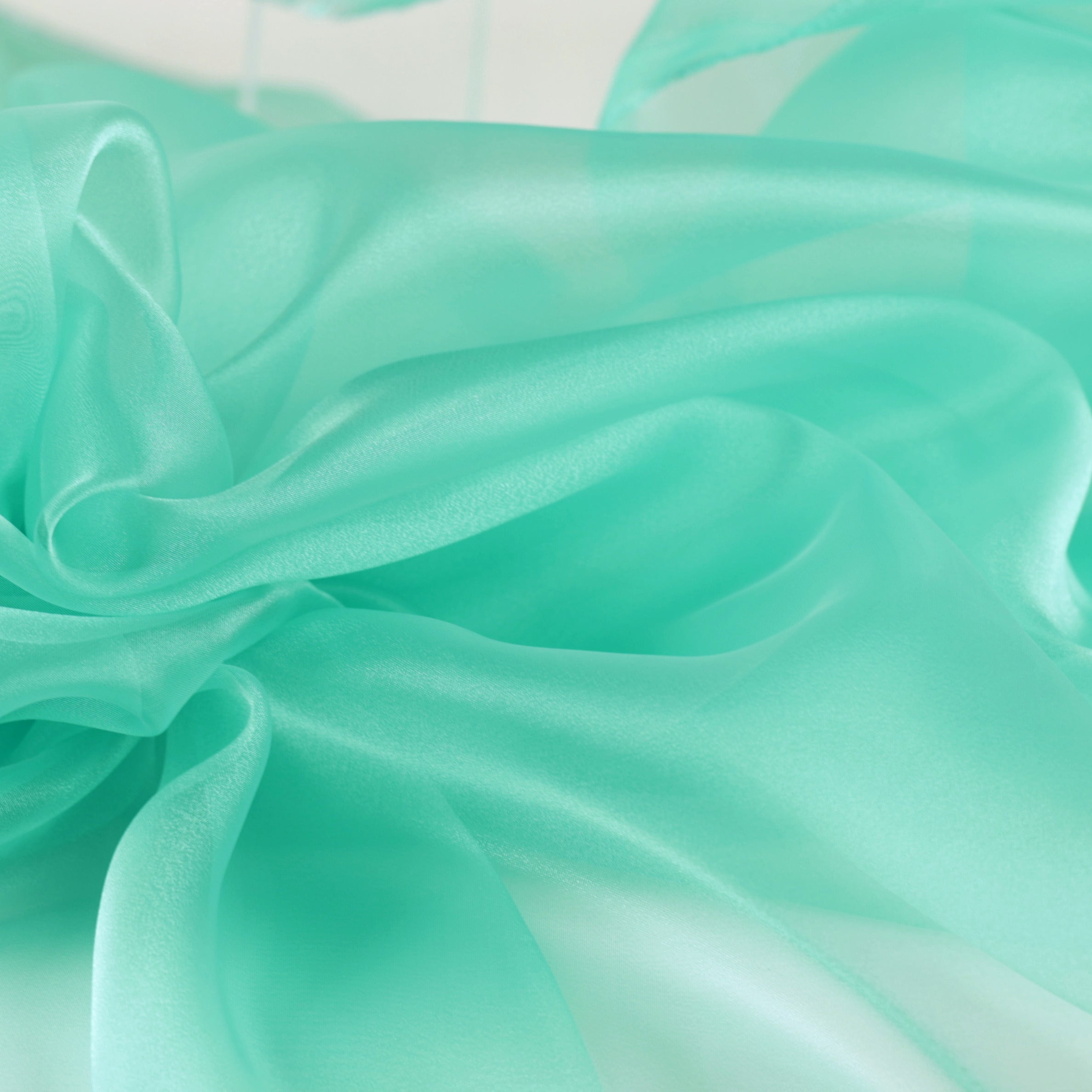 Blue Shades Crystal Organdy Fabric – Sheer Organza 58/60" by the Yard