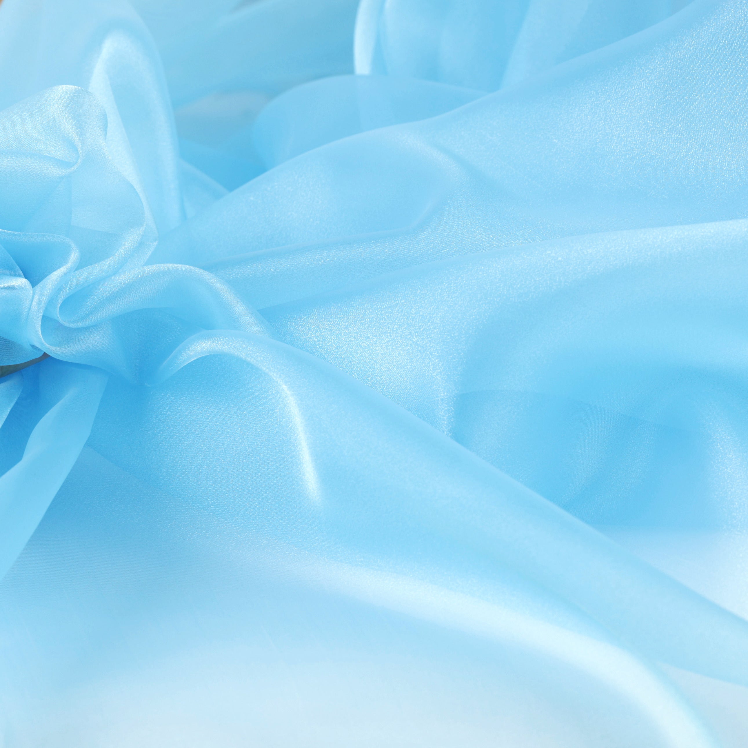 Blue Shades Crystal Organdy Fabric – Sheer Organza 58/60" by the Yard
