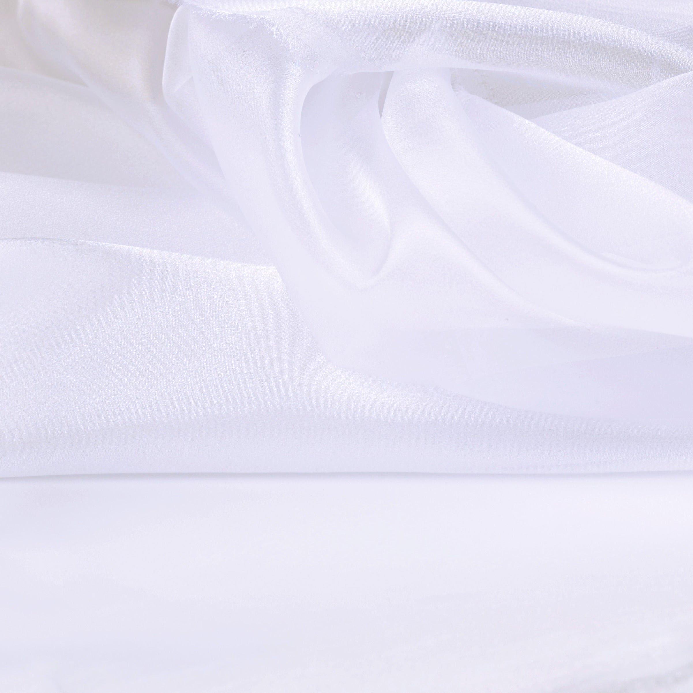 Ivory & White Crystal Organdy Fabric – Sheer Organza 58/60" by the Yard