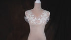 Frosted Ivory Lace Appliques, Shimmering 3D Bridal Motifs – 6 Styles