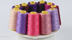 Red Purple Polyester Thread Cone Set – 4150 yd Serger Thread
