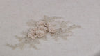Champagne & Beige 3D Flower Appliques for Bridal and Evening Dresses