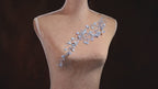 Light Blue Floral Lace Appliques, Embroidered Branches – 5 Styles