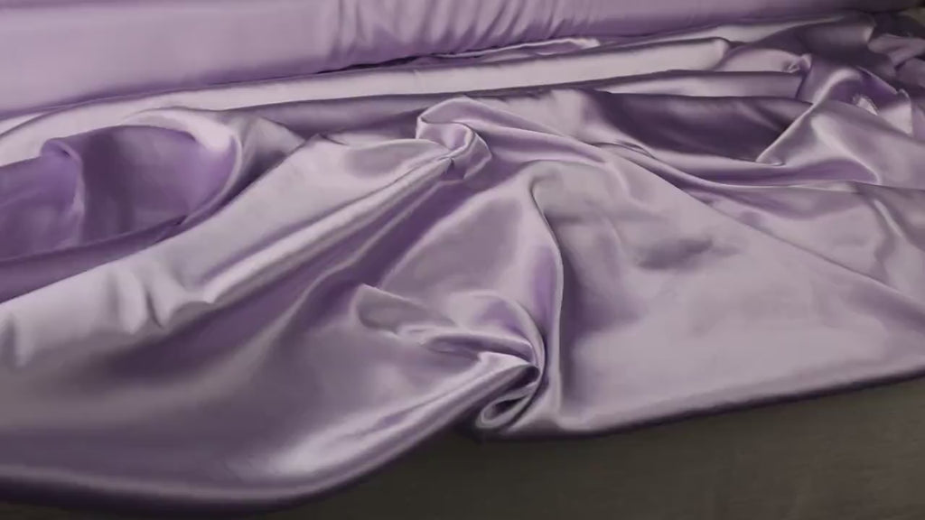 Lilac Charmeuse Satin Fabric: Bridal, Gowns, Costumes - By The Yard