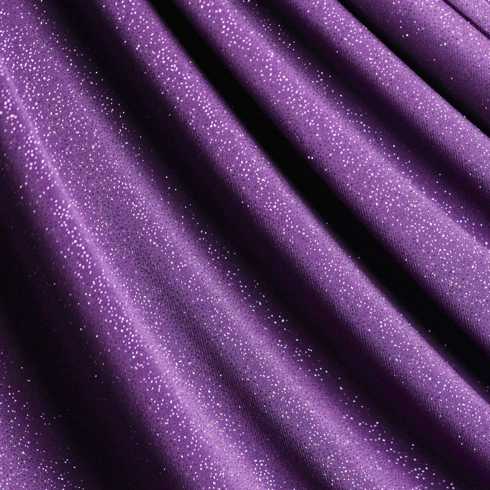 Glitter Spandex Knit Fabric: Shimmer Metallic 4-Way Stretch Material - 18 Colors