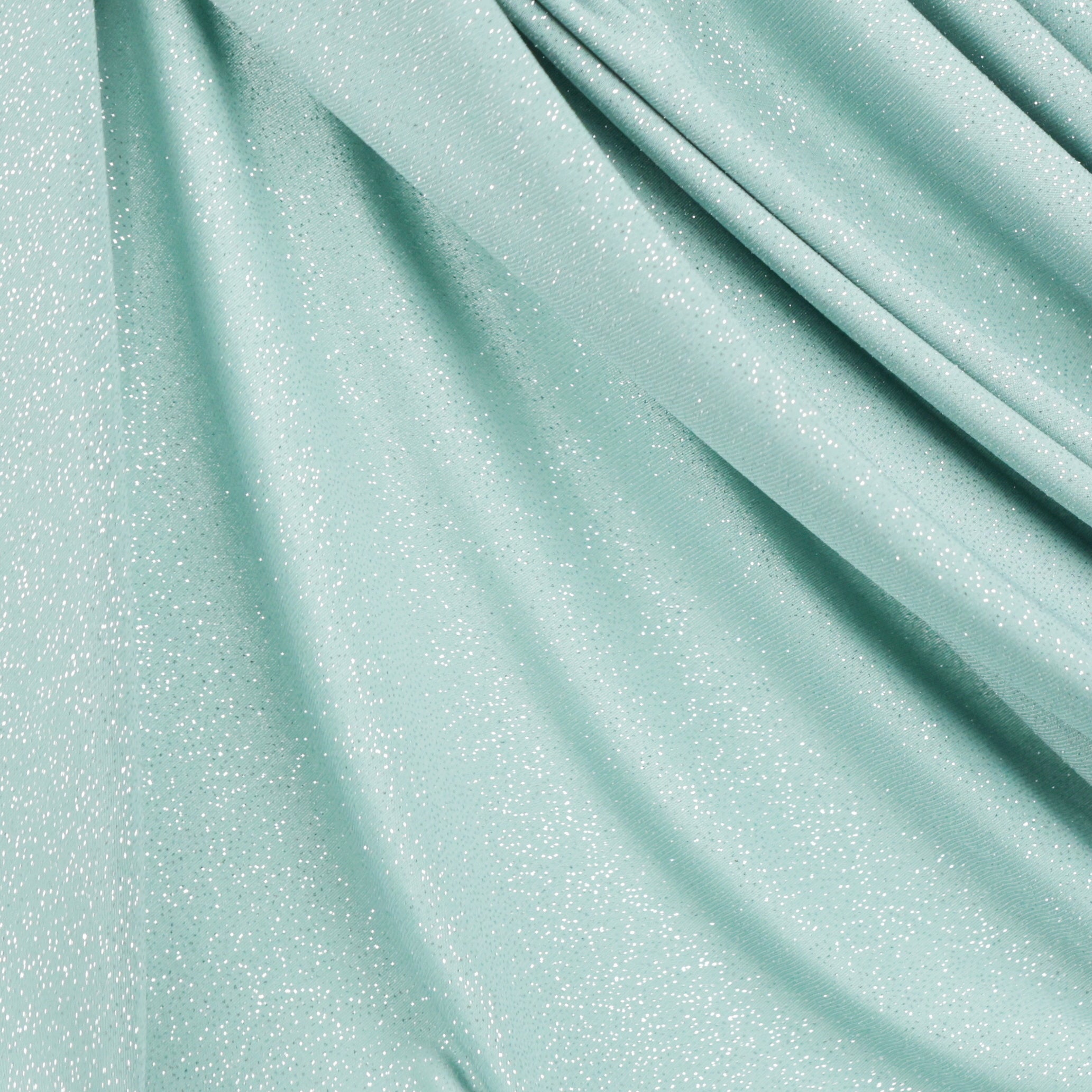Glitter Spandex Knit Fabric: Shimmer Metallic 4-Way Stretch Material - 18 Colors