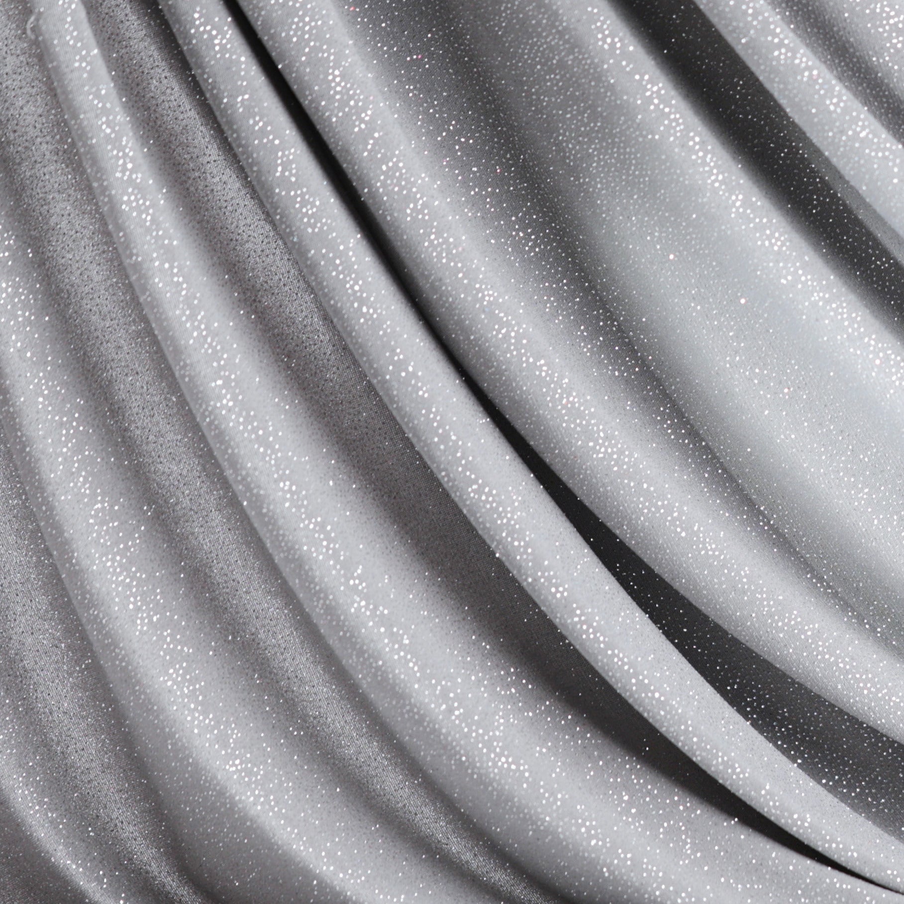 Glitter Spandex Knit Fabric: Shimmer Metallic 4-Way Stretch Material - 18 Colors