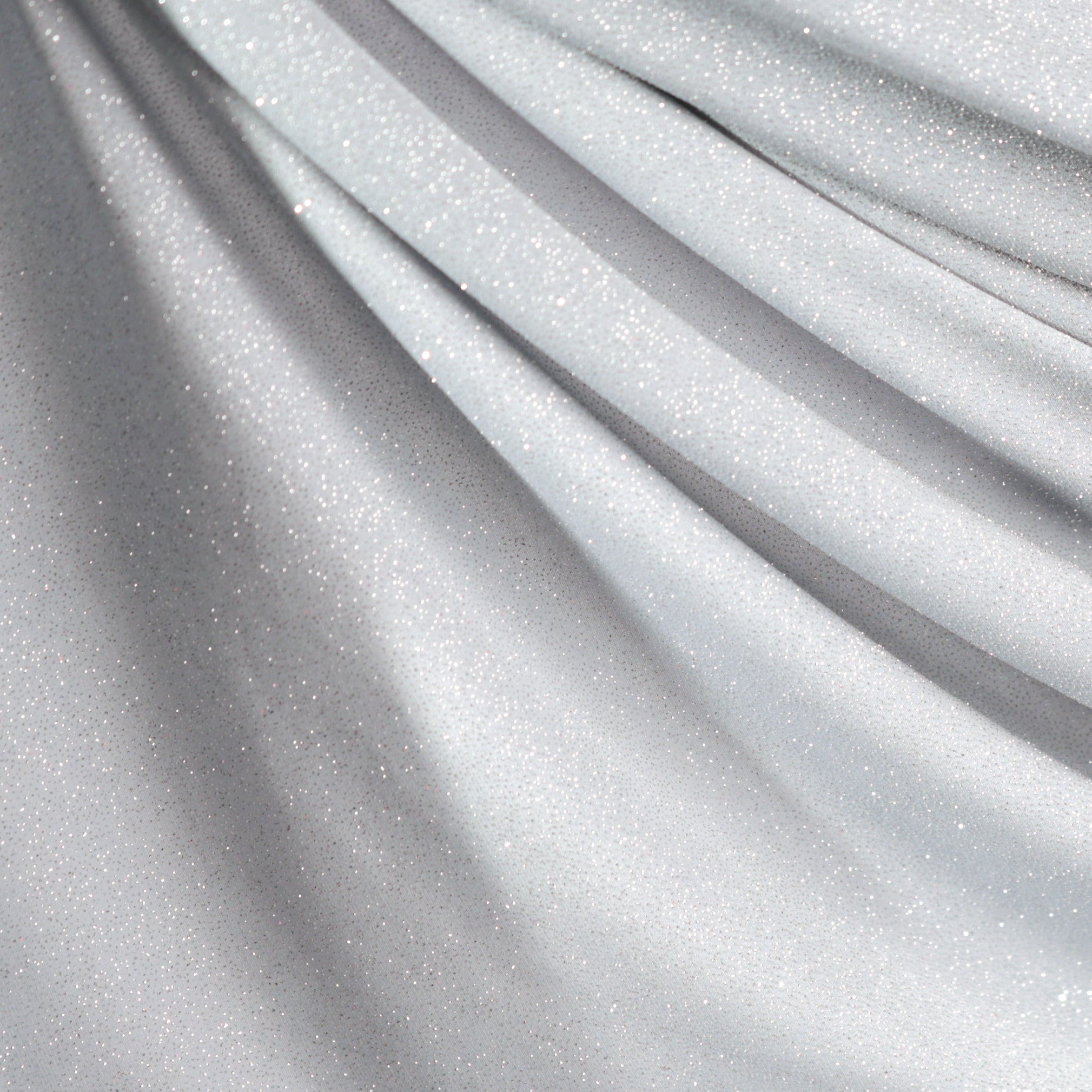 Glitter Spandex Knit Fabric: Shimmer Metallic 4-Way Stretch Material - 18 Colors